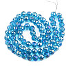 Electroplate Transparent Glass Beads Strands LS-EGLA-N002-46-H06-2