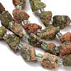 Natural Unakite Beads Strands GG-CBA0B77-A16-02-3