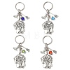 Alloy Lampwork Pendant Keychains KEYC-JKC01276-1