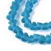 Frosted Transparent Glass Beads Strands LS-GLAA-N016-4mm-28-4