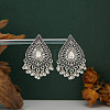 Alloy Rhinestone Chandelier Earrings WG7837A-02-1