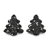 Christmas Tree Polymer Clay Rhinestone Beads CLAY-NH0001-14D-1