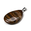 Natural Tiger Iron Pendants G-F820-14P-12-2