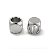 201 Stainless Steel Cube Beads STAS-P319-11A-P-1