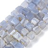 Natural Blue Lace Agate Beads Strands G-G053-B23-01-2