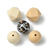 Round/Polygon Food Grade Silicone Focal Beads SIL-F003-06B-2