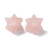 Natural Rose Quartz Sculpture Healing Crystal Merkaba Star Ornament G-C234-02C-2