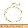 304 Stainless Steel Curb Chain & Paperclip Chain Bracelets BJEW-JB14161-01-4