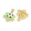 Brass Micro Pave Clear Cubic Zirconia Pendants CU-CBA765C-04B-G-2