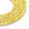 Round Dyed Natural Topaz Jade Bead Strands G-R345-8mm-10-1