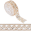 Sparkle Polyester Embroidery Ribbon OCOR-WH0070-76B-1