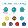 280Pcs 7 Colors Natural Mixed Gemstone Beads G-SC0001-57-2