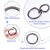 20Pcs 5 Style Alloy Spring Gate Ring PALLOY-PH0001-72B-7