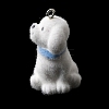 Flocking Opaque Resin Pendants RESI-G128-01L-2
