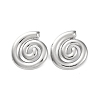 304 Stainless Steel Spiral Stud Earrings EJEW-K295-18P-1