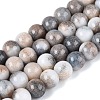 Opaque Ombre Effect Dyed Glass Beads Strands GLAA-Q106-04A-03-1