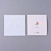 Envelope and Floral Pattern Thank You Cards Sets DIY-I029-01A-4