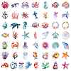 Sea Animal PVC Self Adhesive Stickers STIC-PW0017-12-2