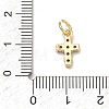 Brass Micro Pave Cubic Zirconia Pendants KK-A293-20G-01-3