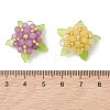 Dyed Natural Malaysia Jade & Glass Beaded Pendants PALLOY-MZ01265-3