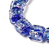 Handmade Dichroic Foil Glass Beads Strands DICH-U001-07C-3