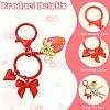 Alloy & Acrylic Pearl & Acrylic Keychain KEYC-YW00280-5