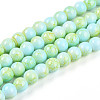 Baking Painted Glass Beads Strands DGLA-N003-6mm-C04-1