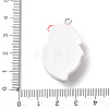 Christmas Opaque Resin Pendants RESI-A049-05B-3