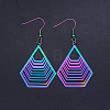 201 Stainless Steel Dangle Earrings STAS-S105-JN422-1