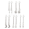 304 Stainless Steel Dangle Earrings EJEW-JE06048-1