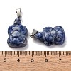 Natural Blue Spot Jasper Pendants G-B127-06P-10-3