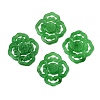 Natural Myanmar Jade Dyed Connector Charms G-Z162-09-1