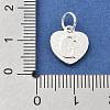 925 Sterling Silver Heart with Capital Letter Charms STER-S009-13G-S-3