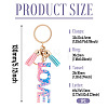 Alloy & Resin Tassel Keychains AJEW-TADJ0001-18B-3