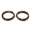 Natural Agate Bead Stretch Bracelets for Women Men BJEW-C097-02A-20-1