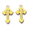 Alloy Enamel Pendants ENAM-S121-059K-3
