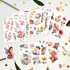 12 Sheets 12 Style PVC Stickers DIY-WH0570-005-3