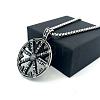 Vintage 304 Stainless Steel Viking Anchor Pendant Necklaces for Men LS-VB2493-2