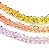 Transparent Painted Glass Beads Strands LS-DGLA-A034-T1mm-A12-4