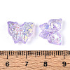 Electroplate Transparent Glass Beads Strands EGLA-T029-06B-4