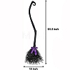 3 Colors Halloween Plastic Witch Brooms PW-WGA908C-01-3