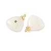 Natural White Jade Pendants KK-G555-17G-02-2