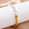 Women's Natural & Synthetic Shell Bracelets BJEW-JB13725-4