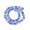 Handmade Foil Lampwork Beads Strands FOIL-K003-06B-24-4