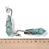 Natural Amazonite Faceted Pointed Bullet Big Pendants G-L524-19P-07-3