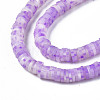 Handmade Polymer Clay Beads Strands CLAY-R089-6mm-162-3