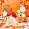 Olycraft 12Pcs 3 Style Halloween Theme Unfinished Wood Decorative Supplies DIY-OC0004-14-6