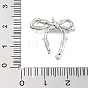 Brass Pave Clear Cubic Zirconia Pendants KK-Z061-11P-3