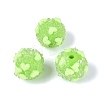 Opaque Acrylic & Transparent Resin Rhinestone Beads SACR-Q005-02A-04-1