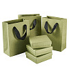 3Pcs Square Paper Jewelry Display Cases CON-TA0001-39D-01-2